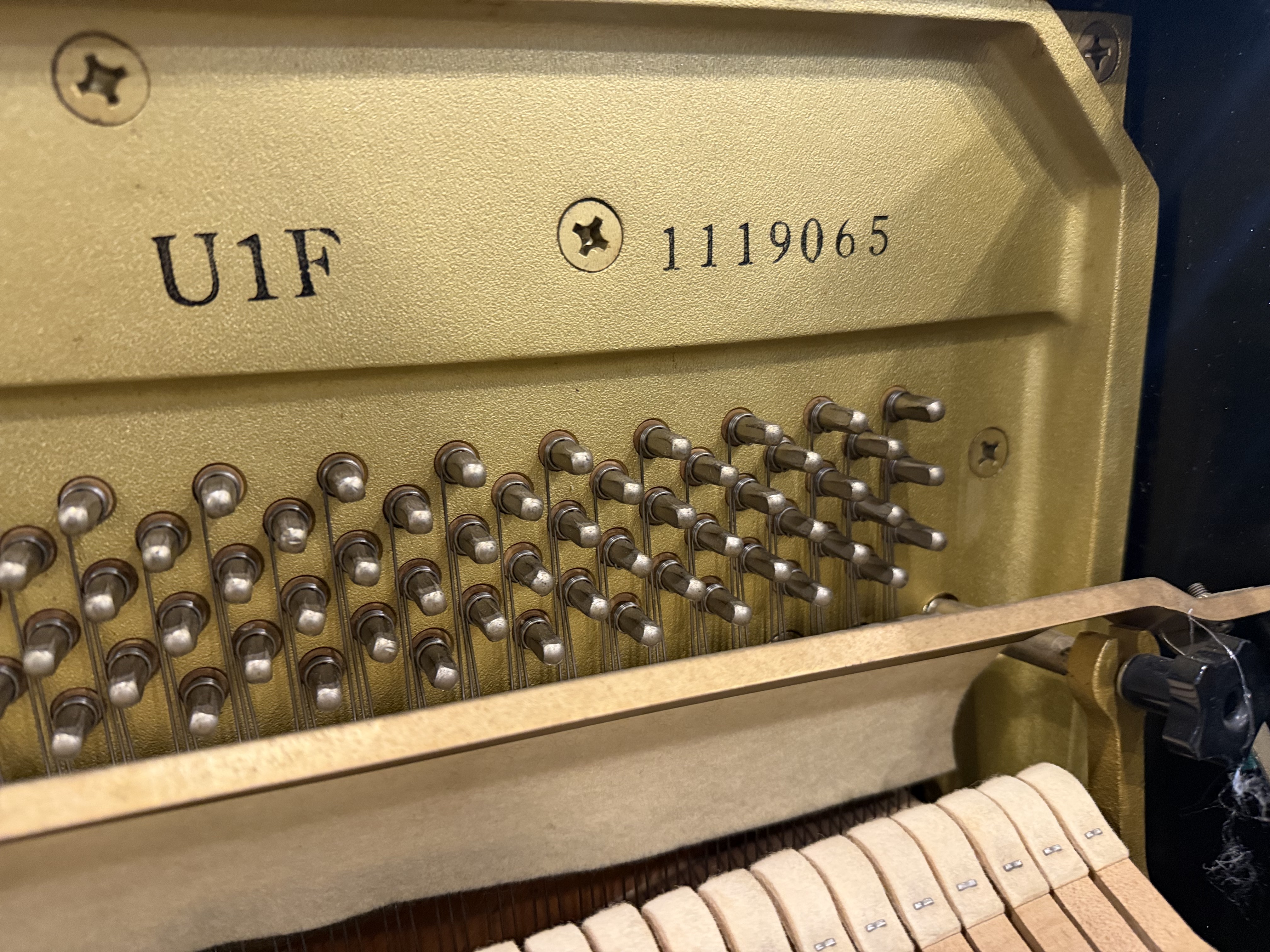 Yamaha U1F Upright Piano in High gloss – Gallery image – Roberts Pianos Houston