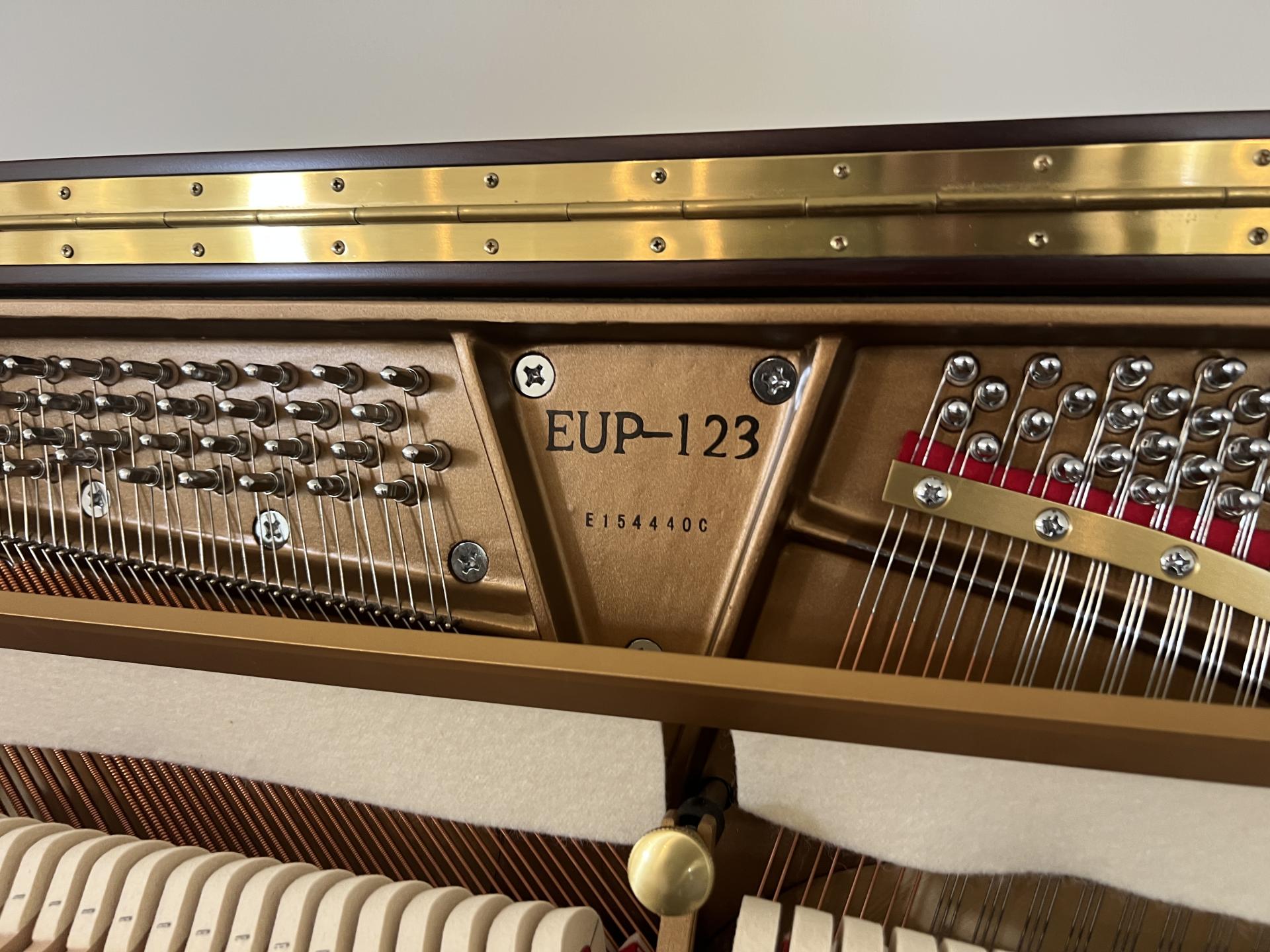 Essex EUP-123 Upright Piano in Mahogany – Gallery image – Roberts Pianos Houston