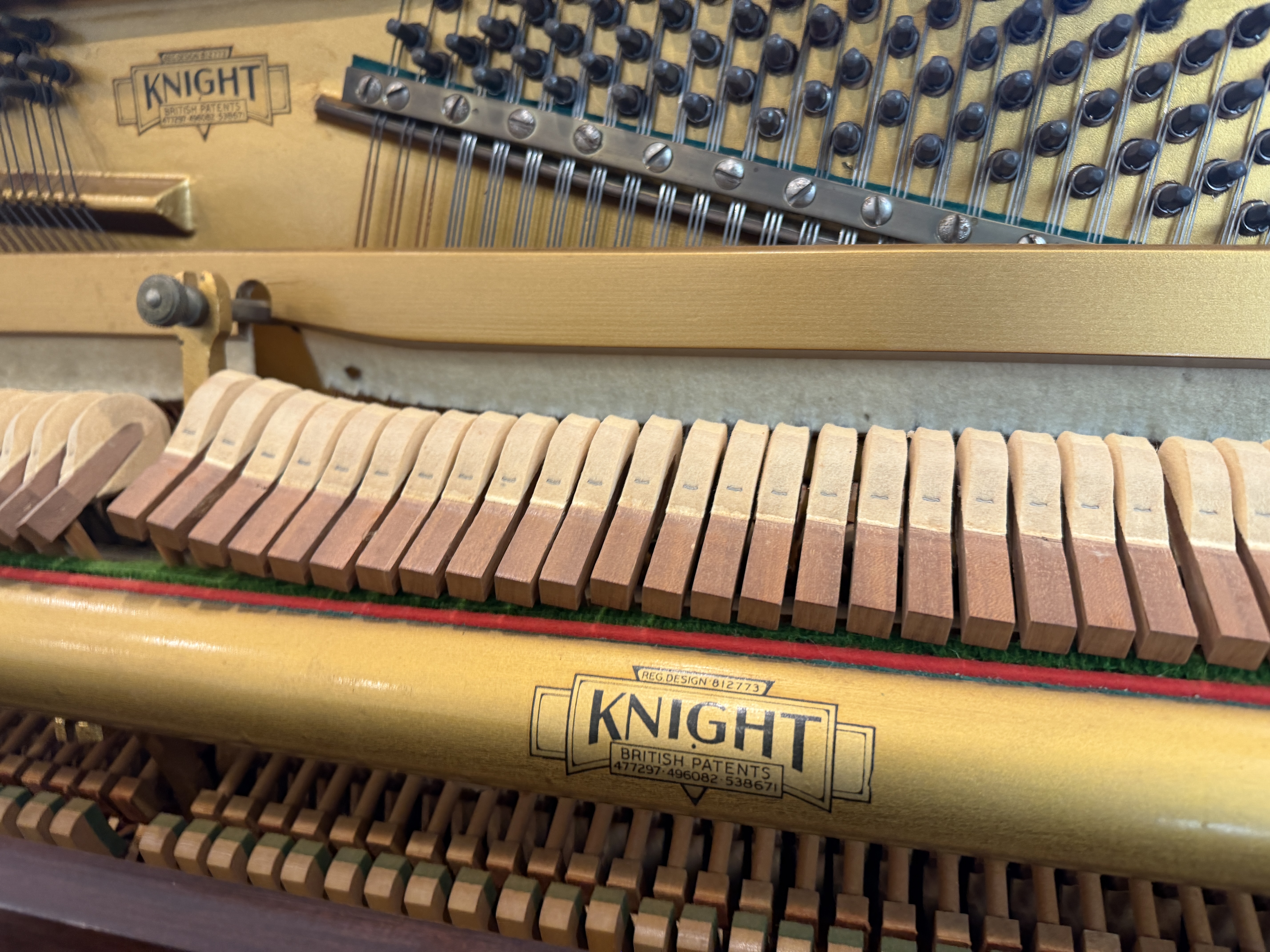 Knight K16 Upright Piano – Gallery image – Roberts Pianos Houston