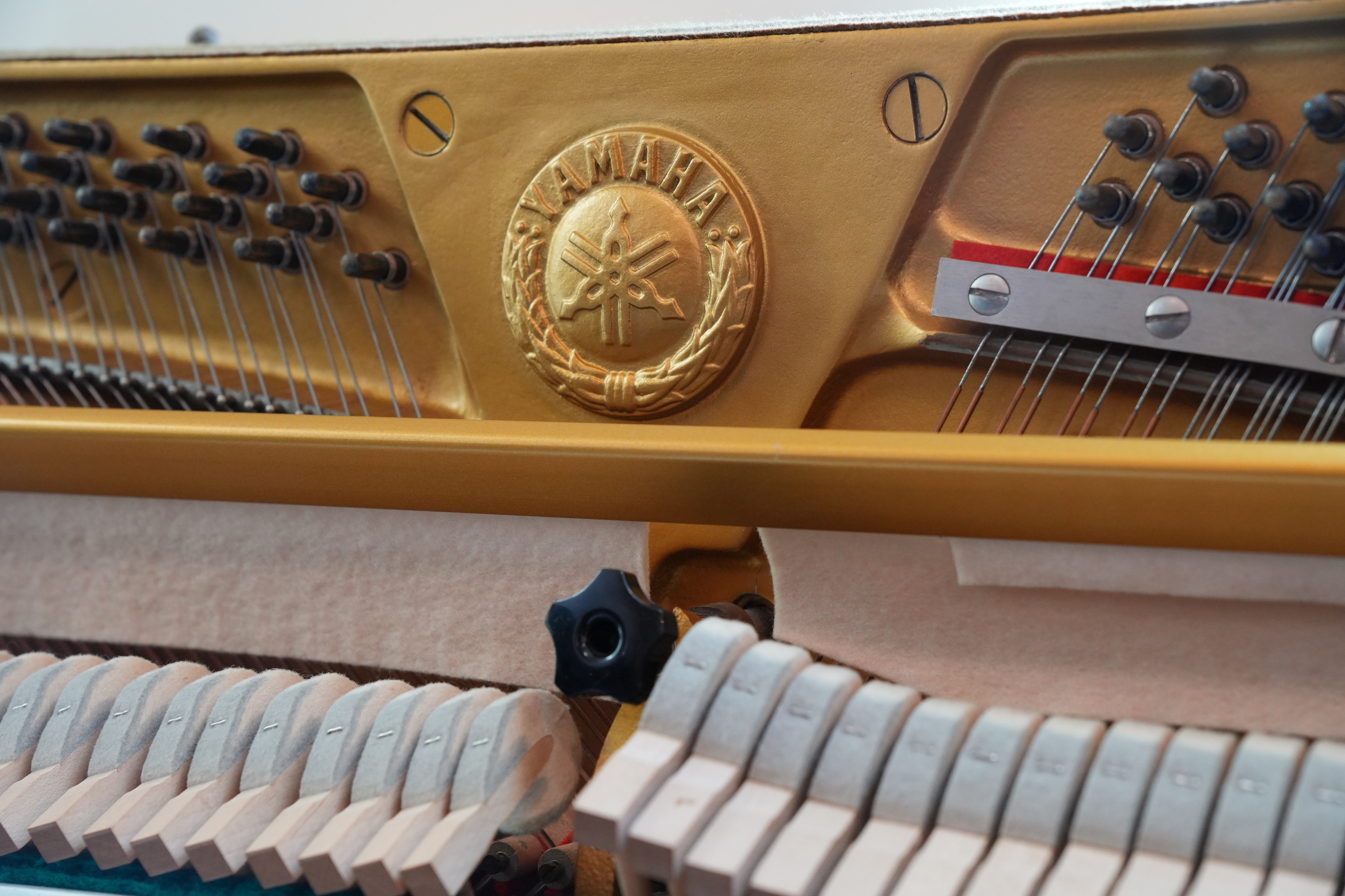 Yamaha Upright Piano in Walnut – Gallery image – Roberts Pianos Houston