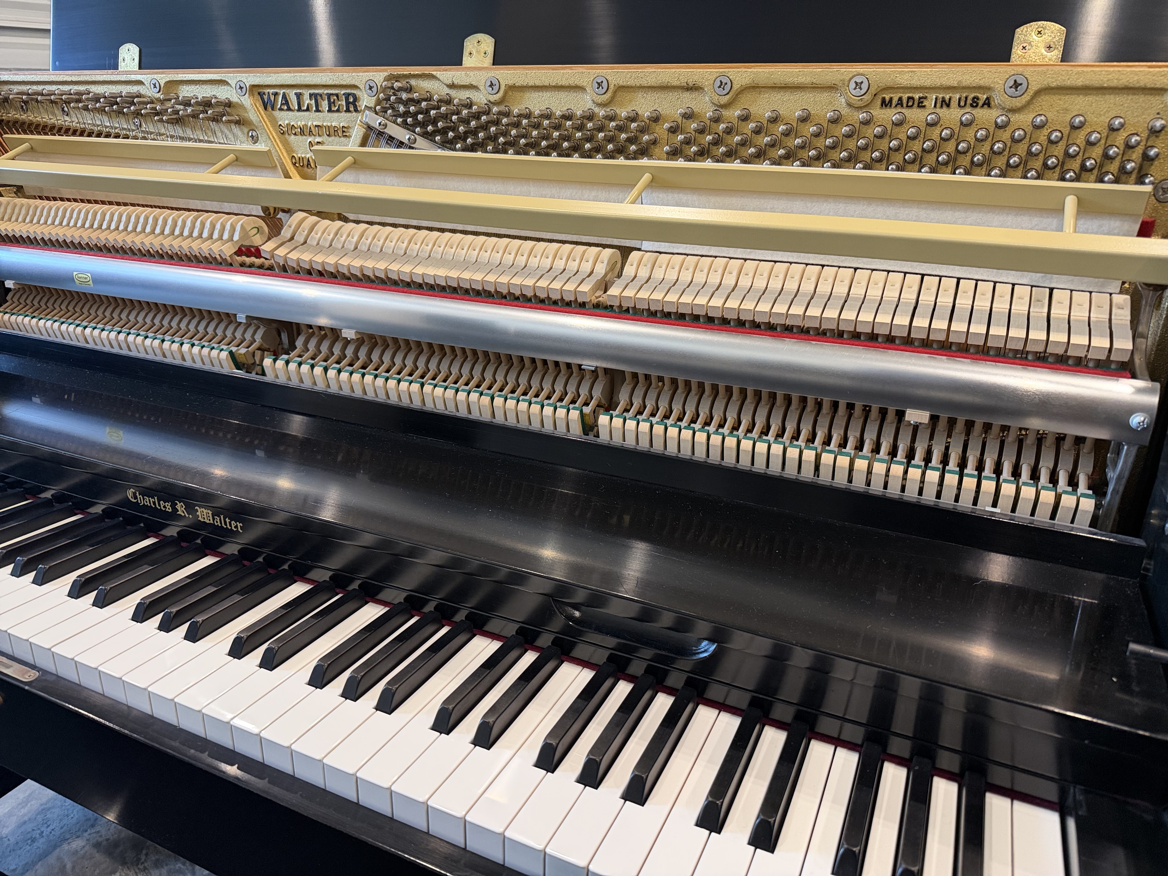 Charles Walter upright Piano – Gallery image – Roberts Pianos Houston