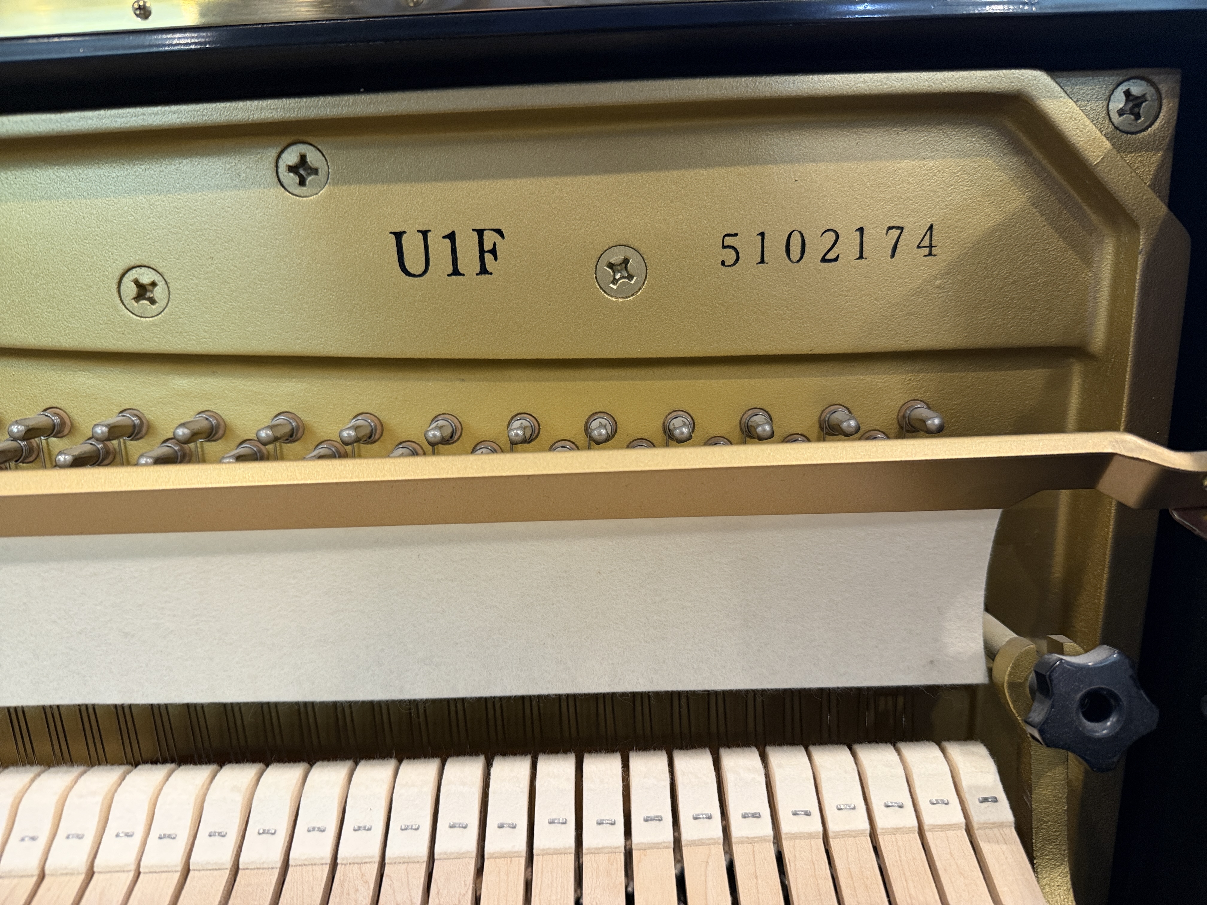 Yamaha U1 Upright Piano in Black Polyester – Gallery image – Roberts Pianos Houston