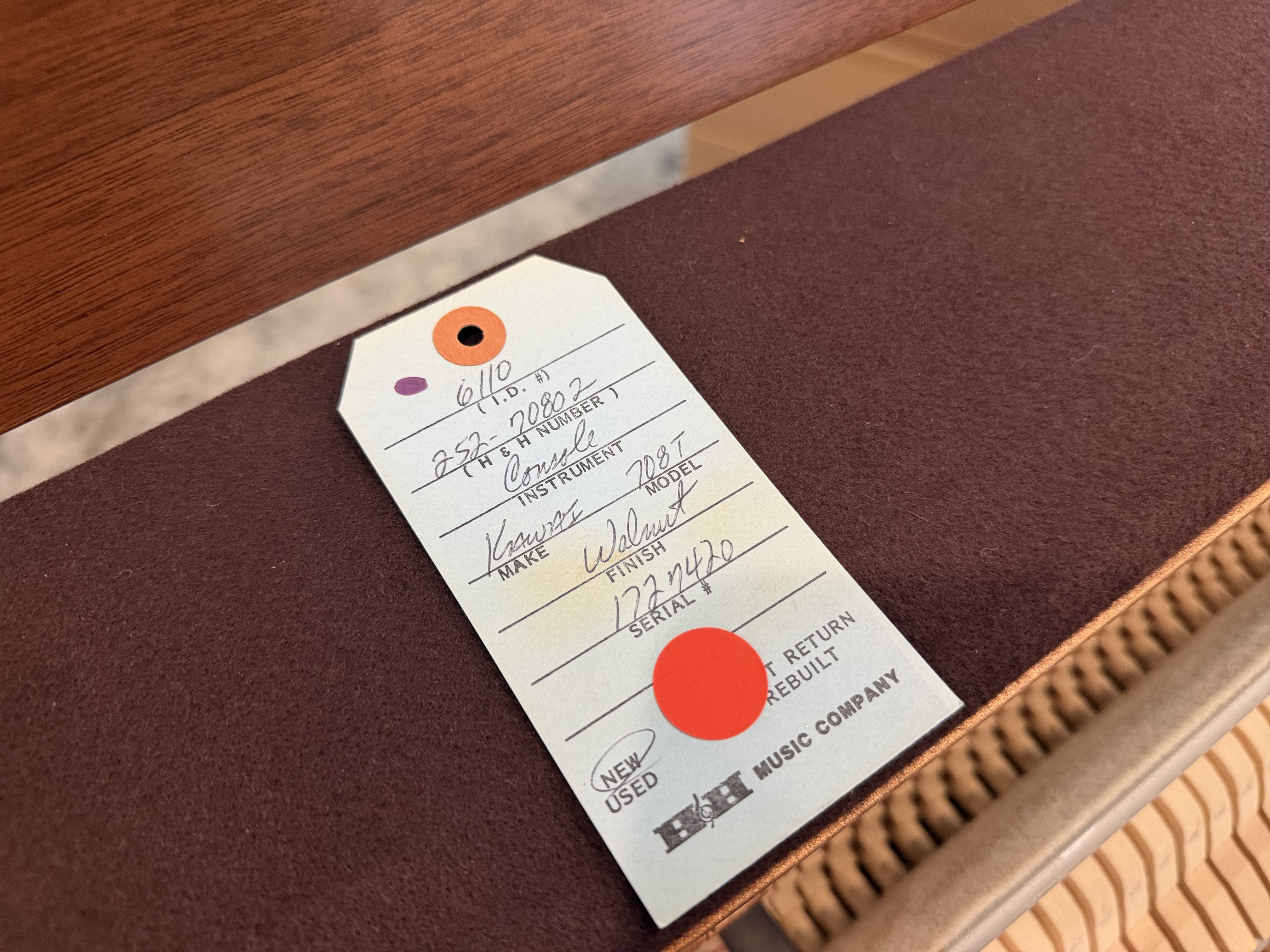 Kawai 708-T Upright Piano – Gallery image – Roberts Pianos Houston