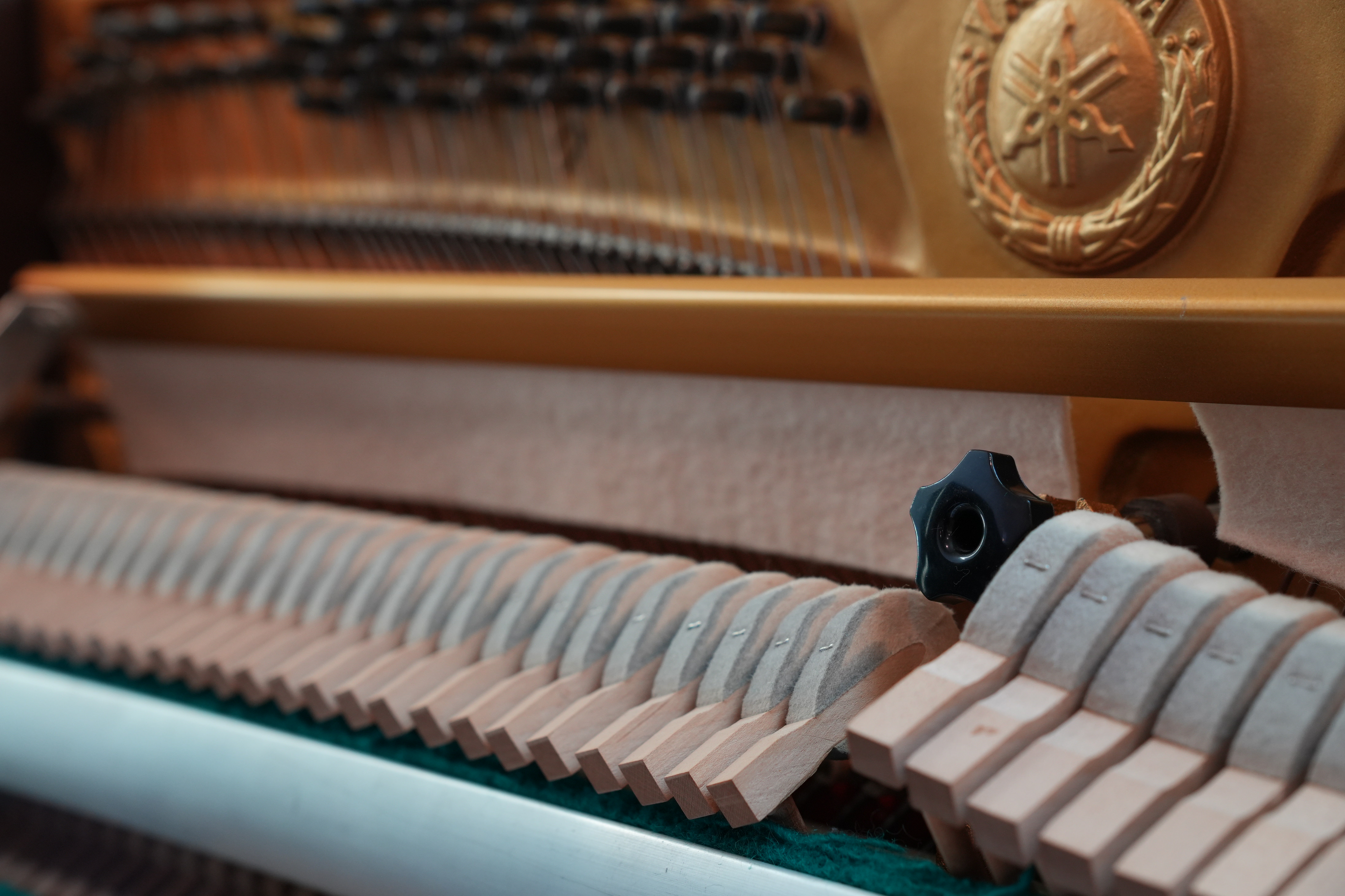 Yamaha Upright Piano in Walnut – Gallery image – Roberts Pianos Houston