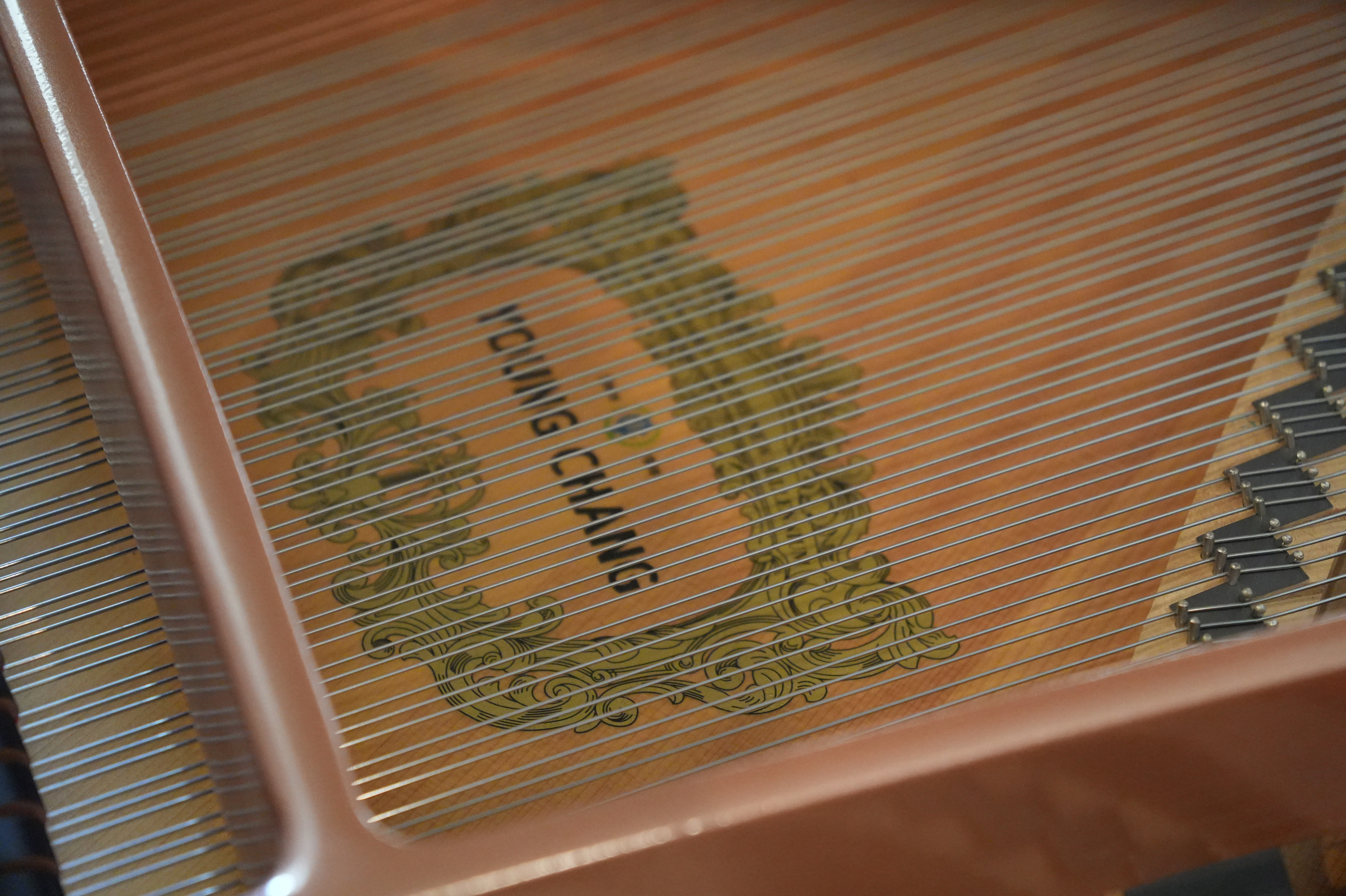 Young Chang Y150 Grand Piano in White – Gallery image – Roberts Pianos Houston
