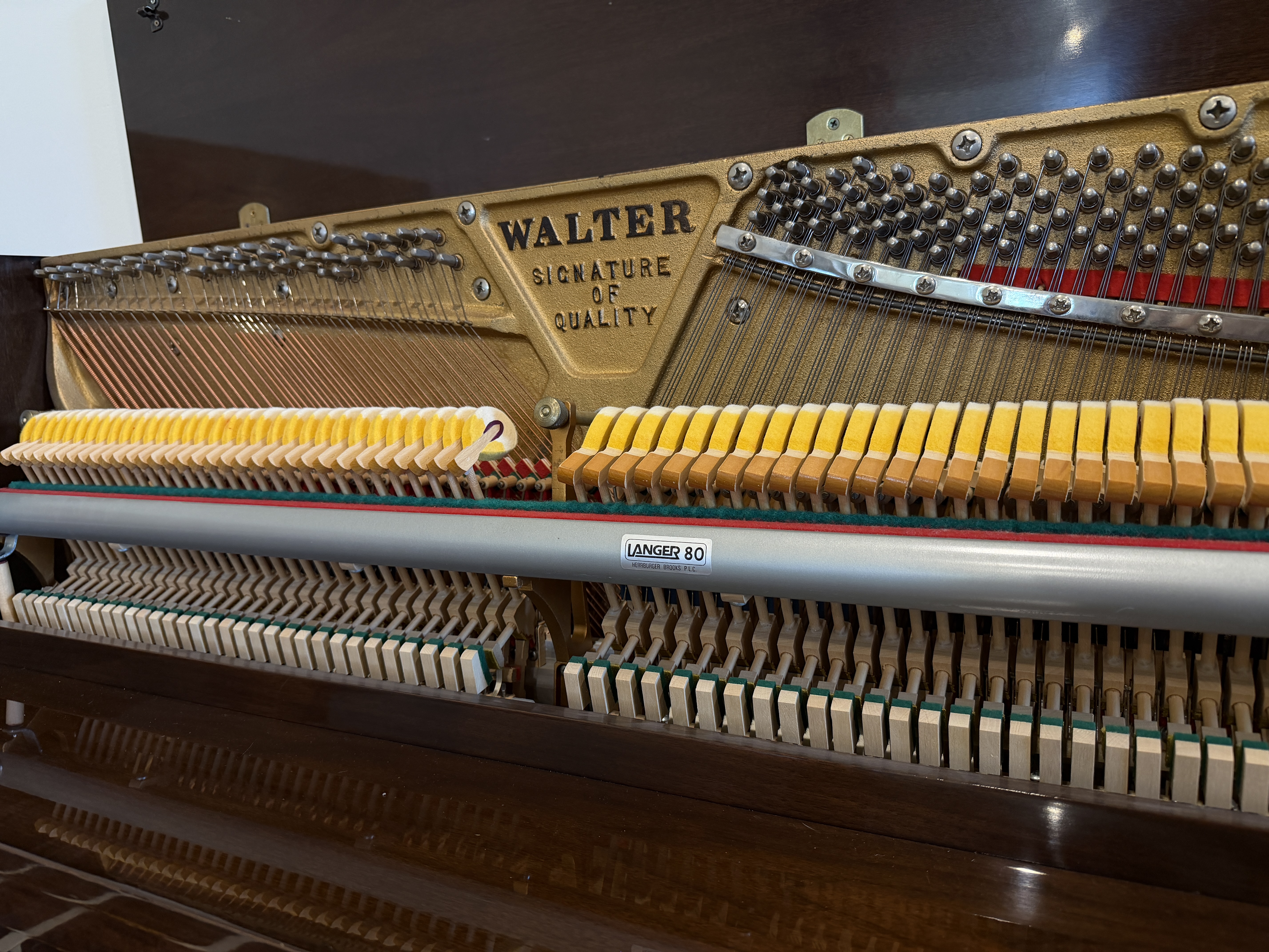 Charles Walter Upright Piano in Mahogany – Gallery image – Roberts Pianos Houston