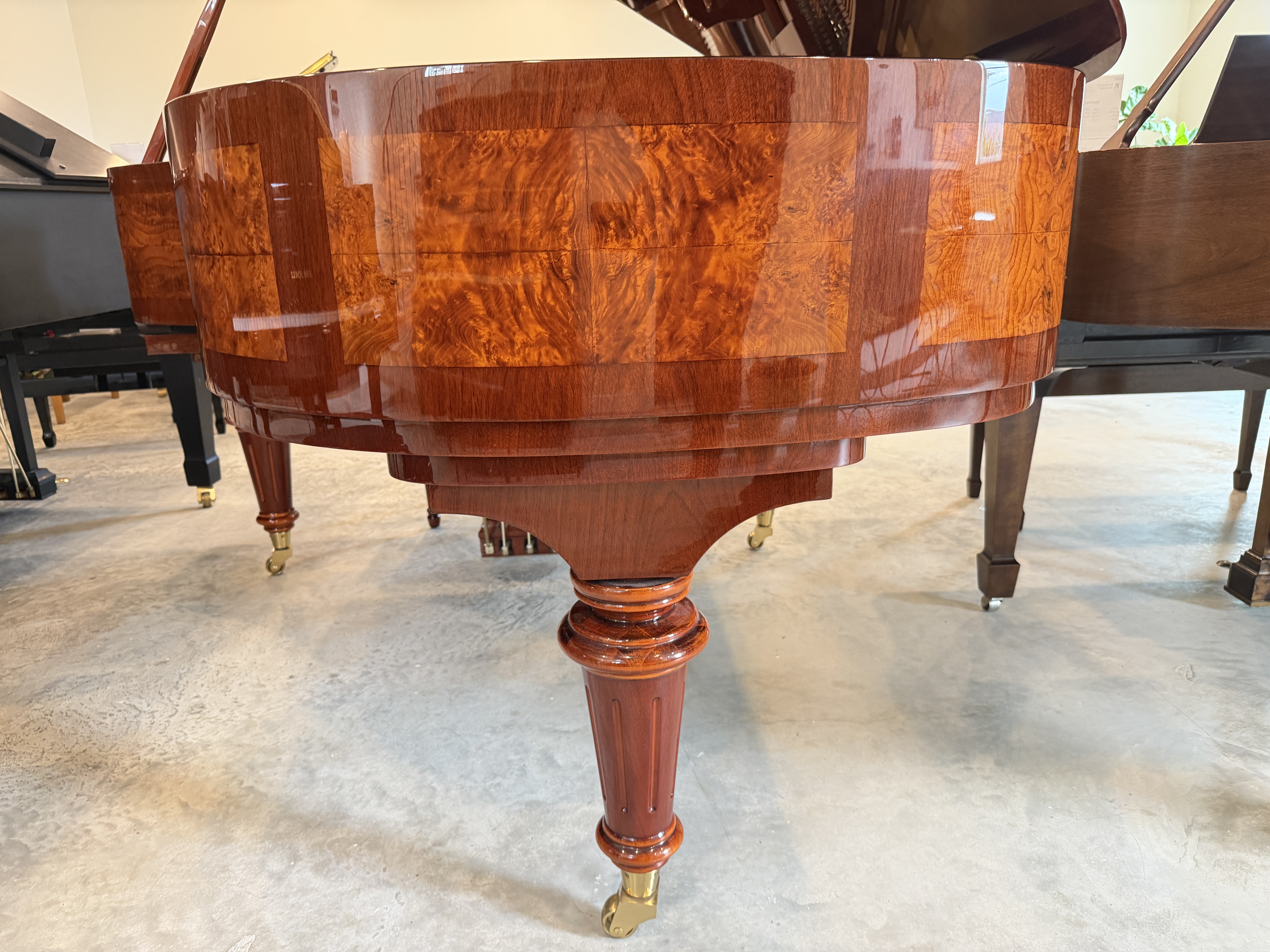 Perzina Gp187 Grand Piano in Walnut – Gallery image – Roberts Pianos Houston