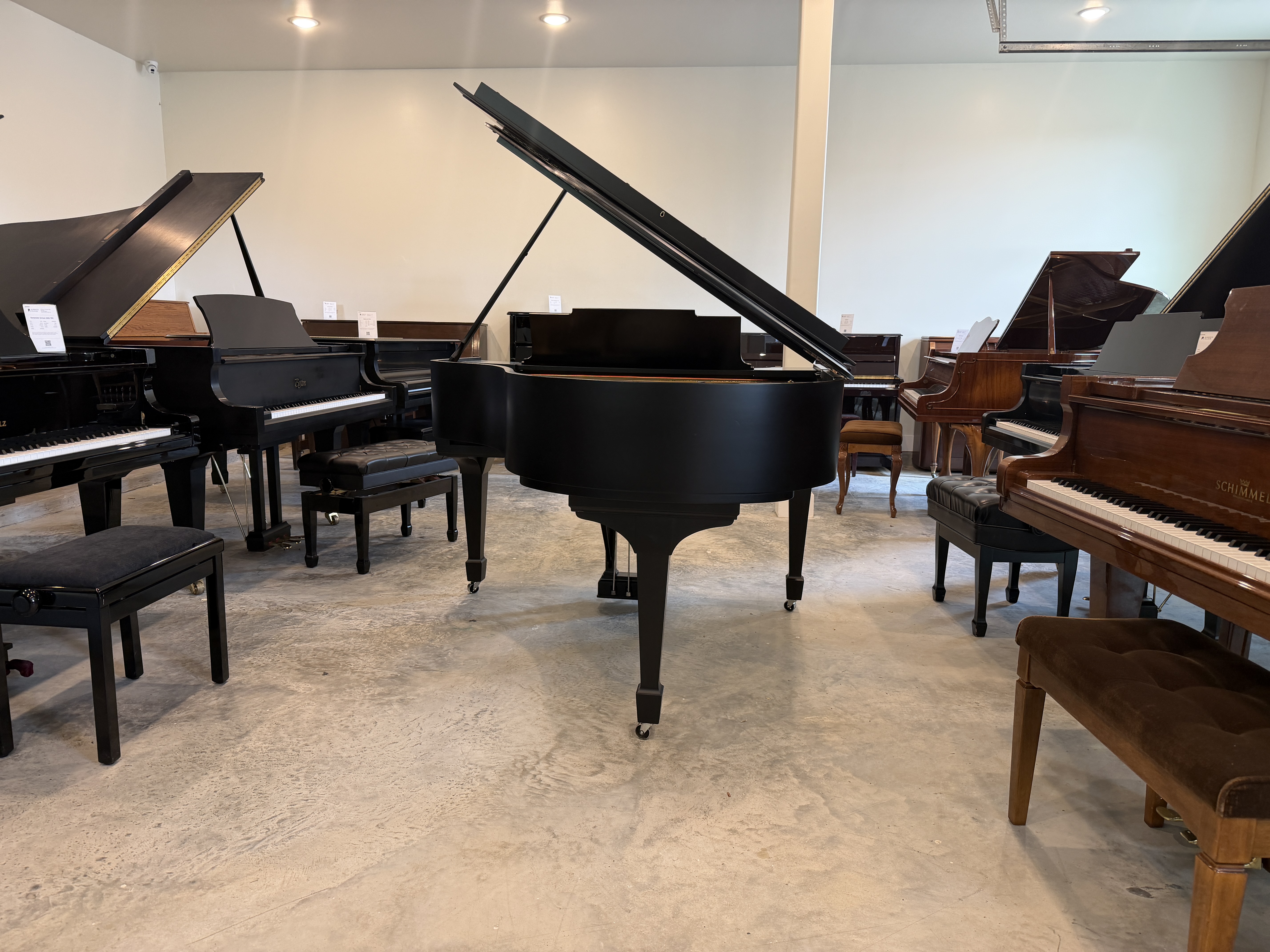 Steinway M in Ebony – Gallery image – Roberts Pianos Houston