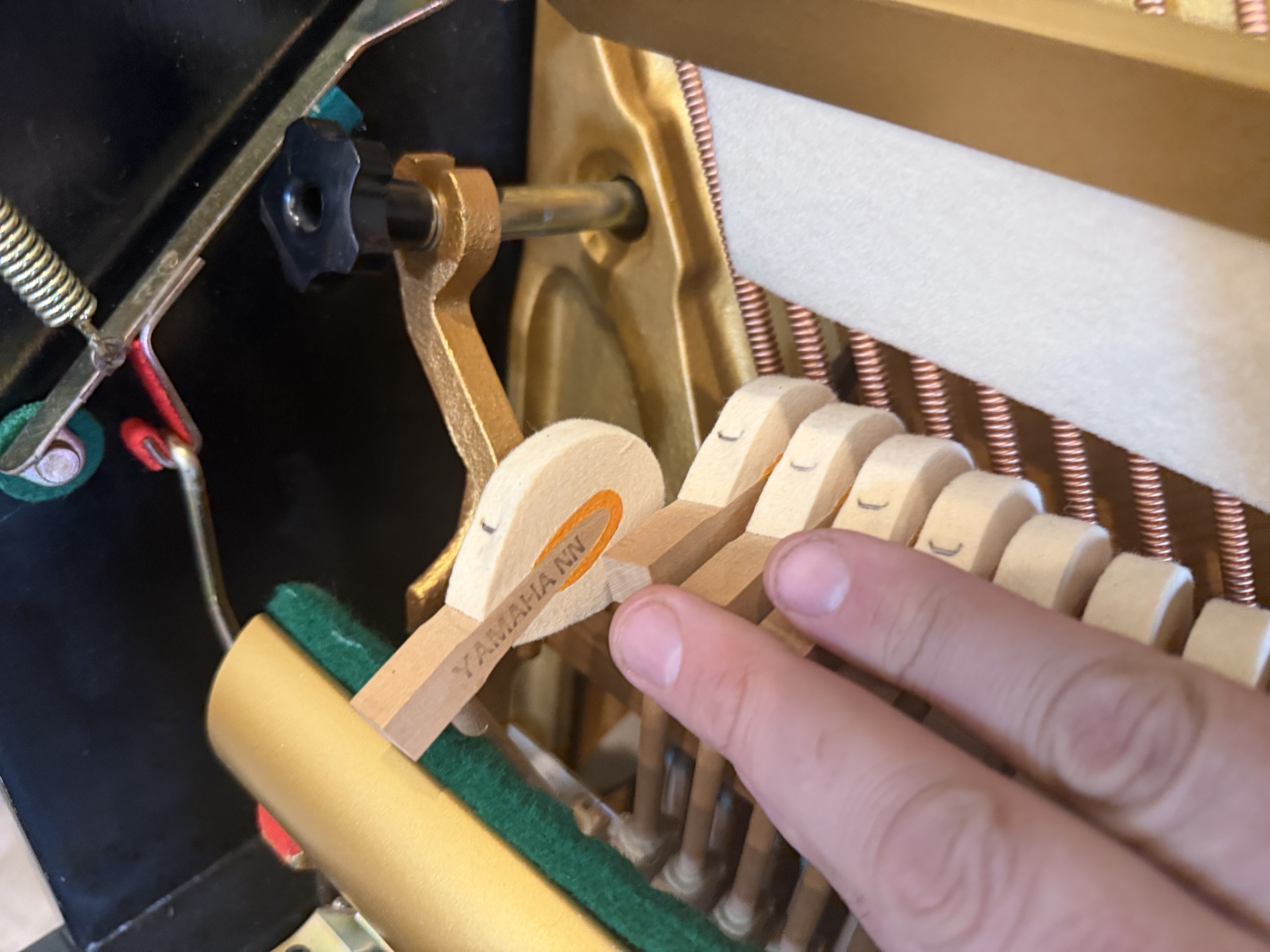 Yamaha U1 Upright Piano in Black Polyester – Gallery image – Roberts Pianos Houston