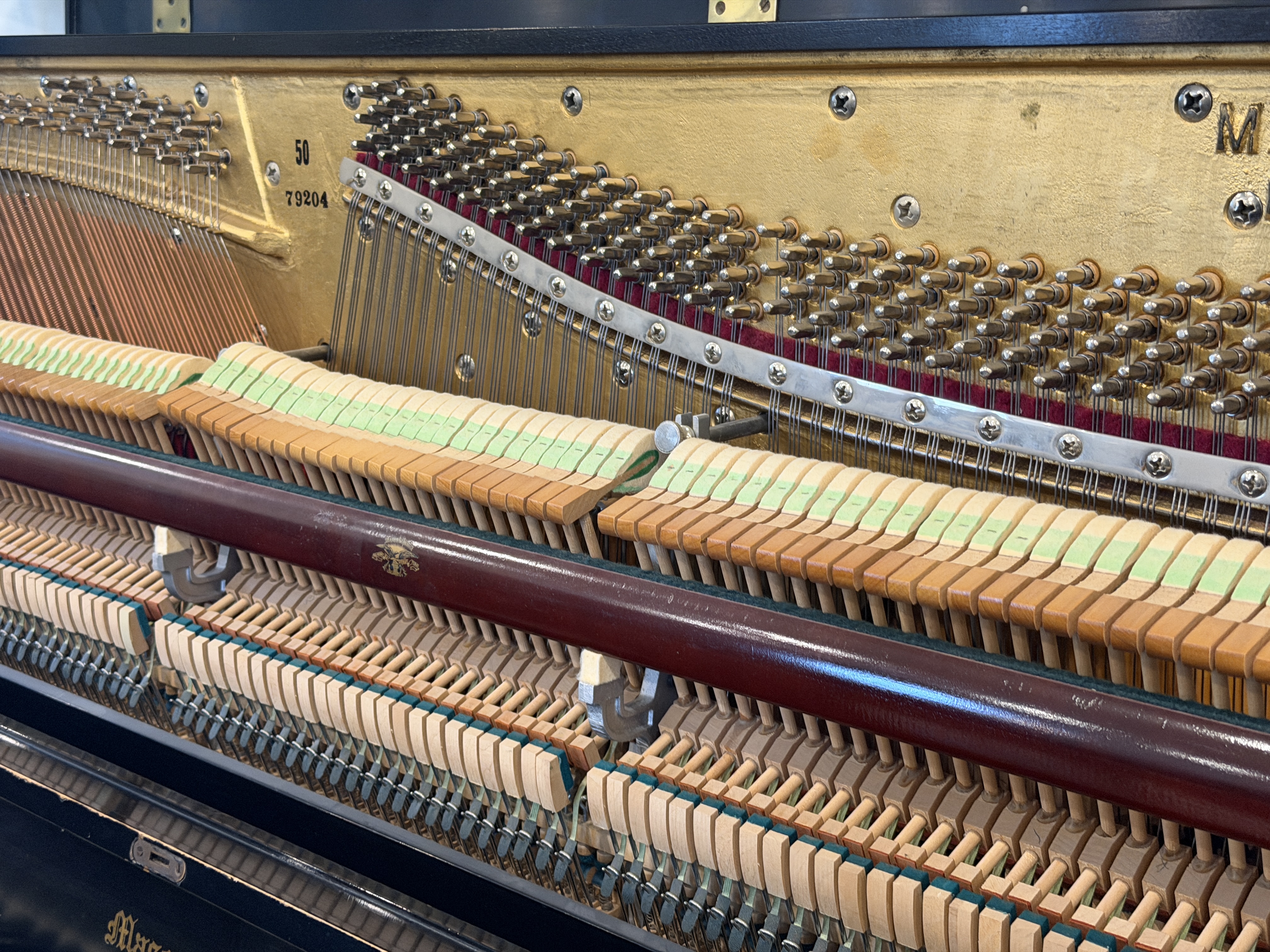 Mason & Hamlin 50 in Ebony – Gallery image – Roberts Pianos Houston