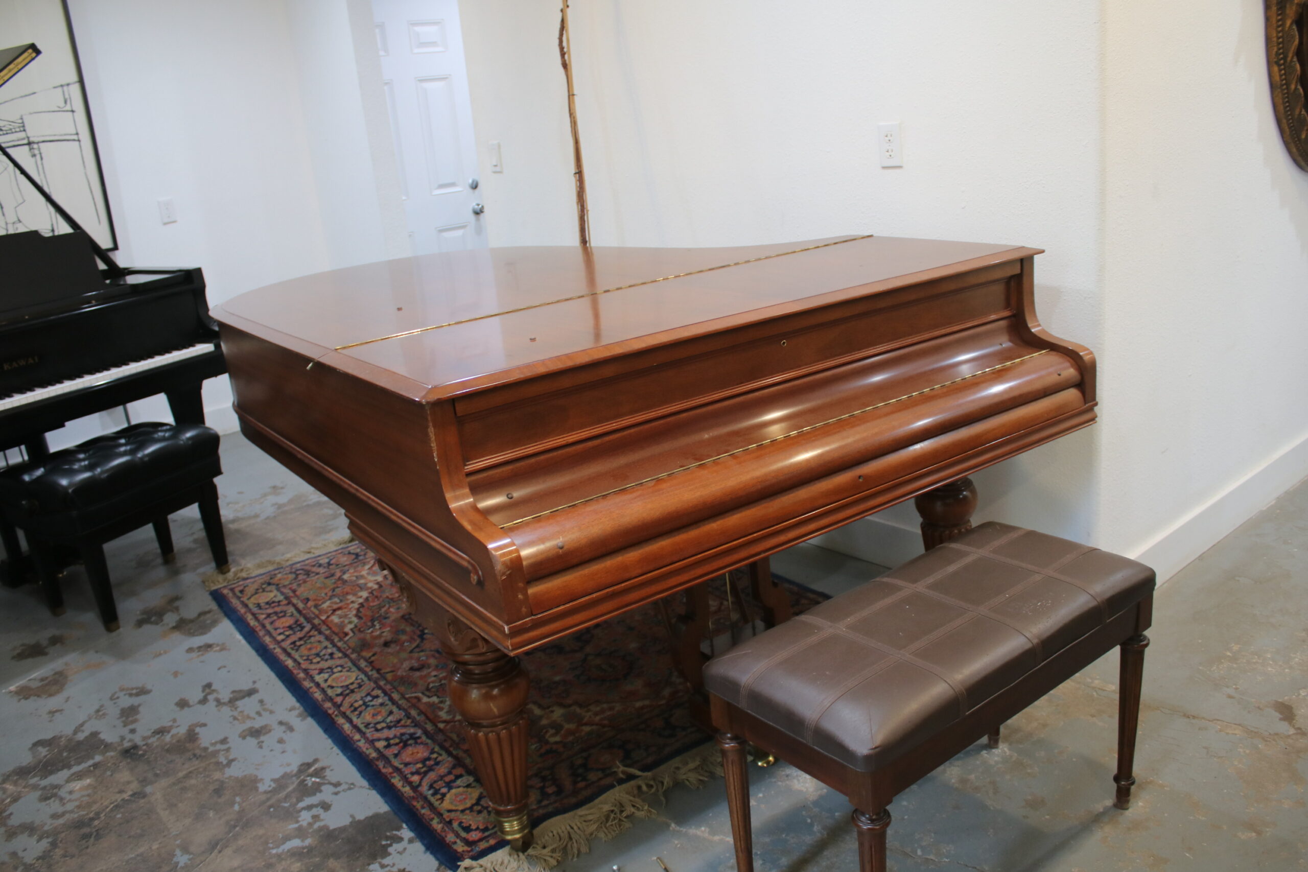 Chickering Grand Piano in Mahogany – Gallery image – Roberts Pianos Houston