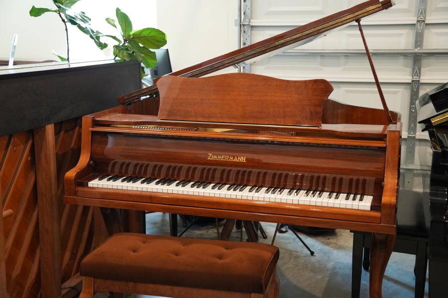 Zimmermann Grand Piano in cherry wood lacquer – Featured image – Roberts Pianos Houston