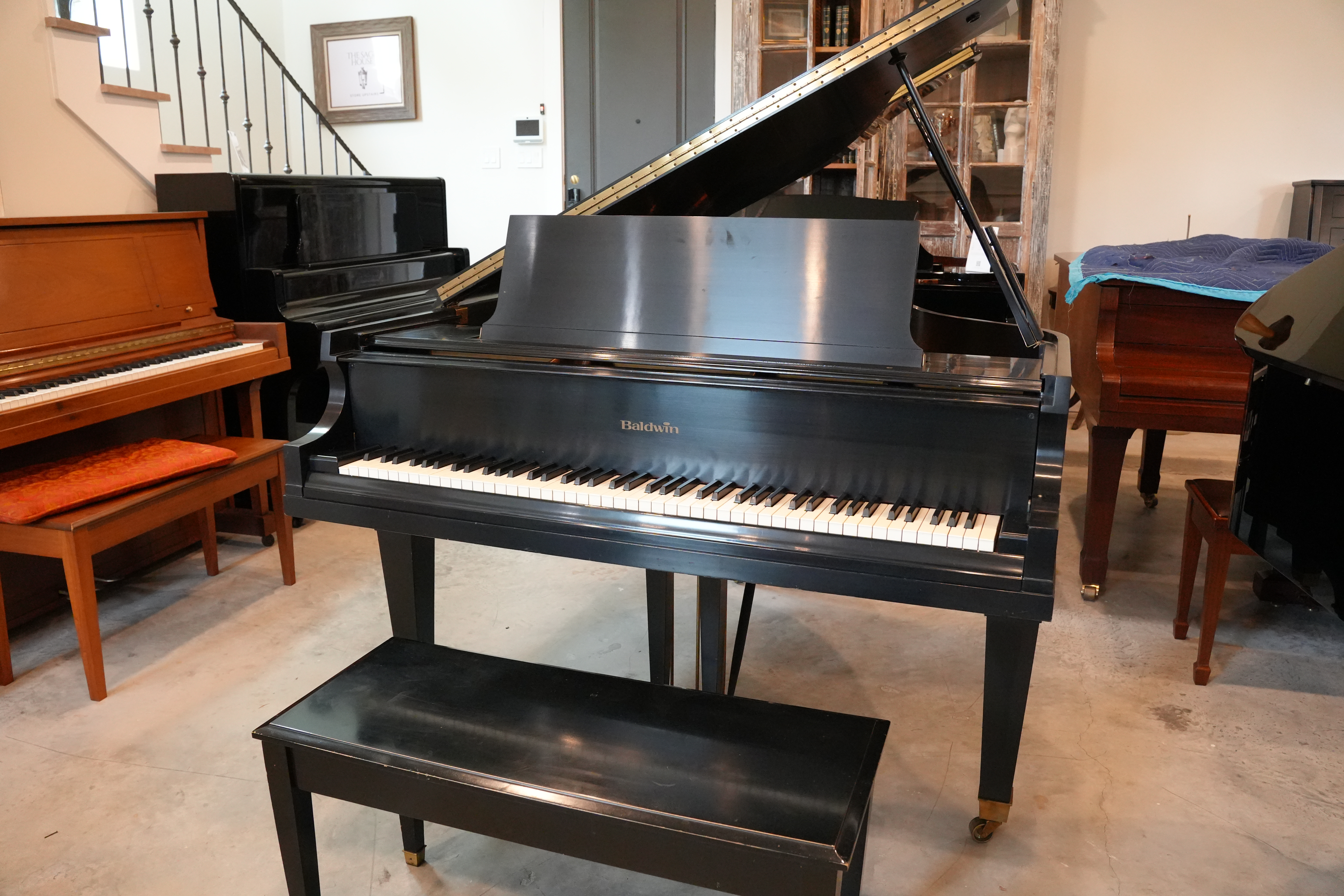 Baldwin Model M grand Piano in Ebony – Featured image – Roberts Pianos Houston