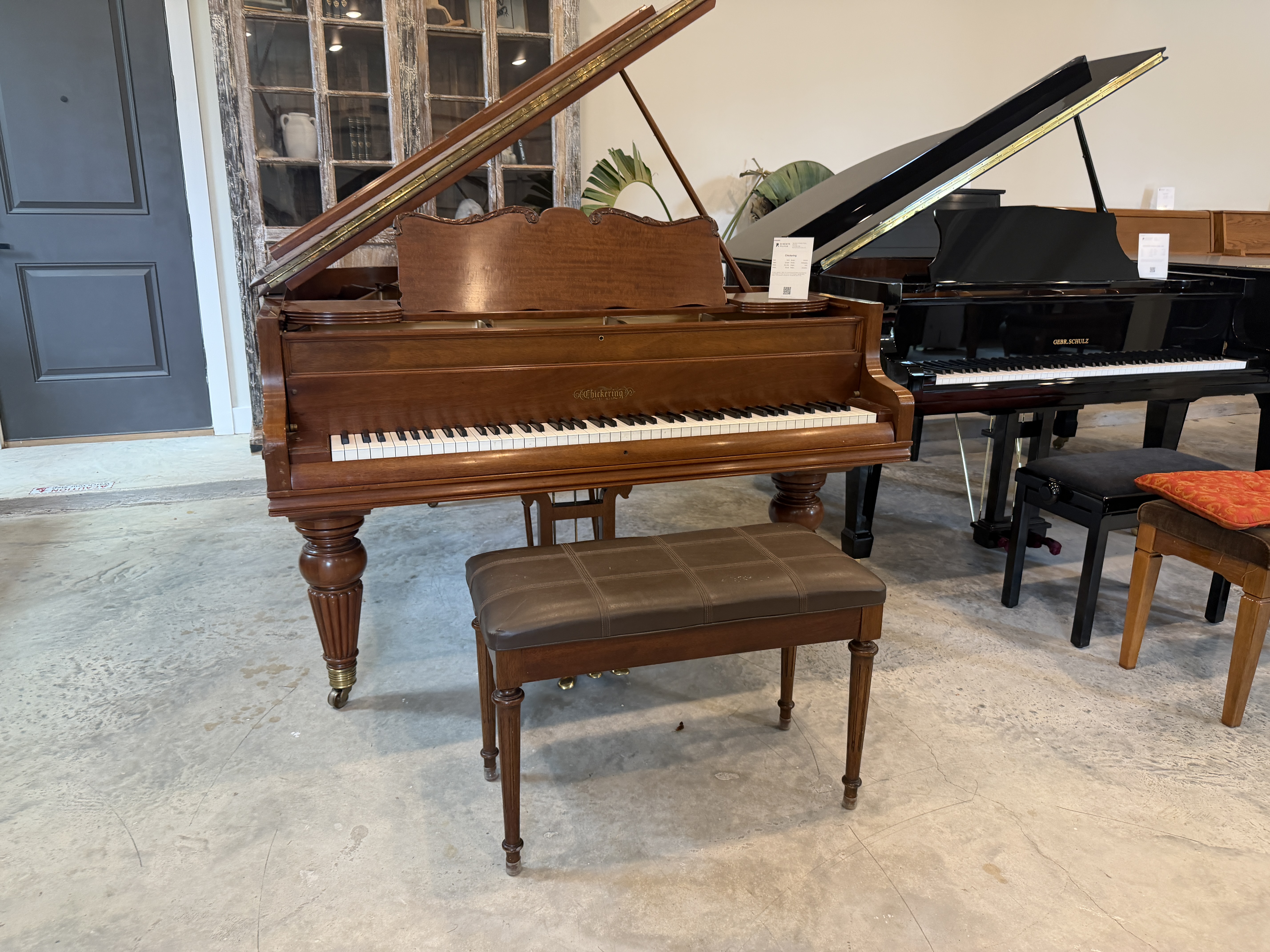 Chickering Grand Piano in Mahogany – Inventory thumbnail – Roberts Pianos Houston