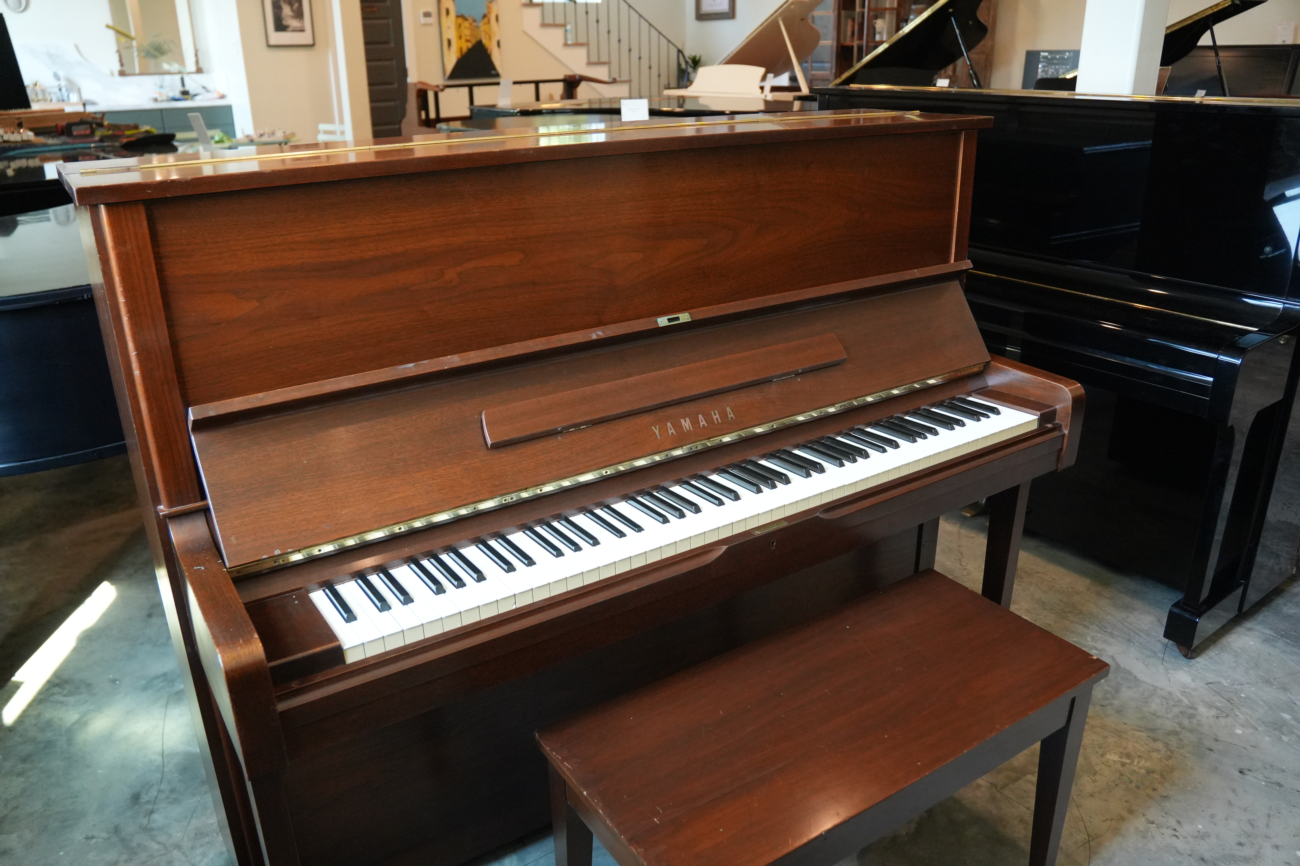 Yamaha U1 Upright Piano in Walnut – Featured instrument – Roberts Pianos Houston