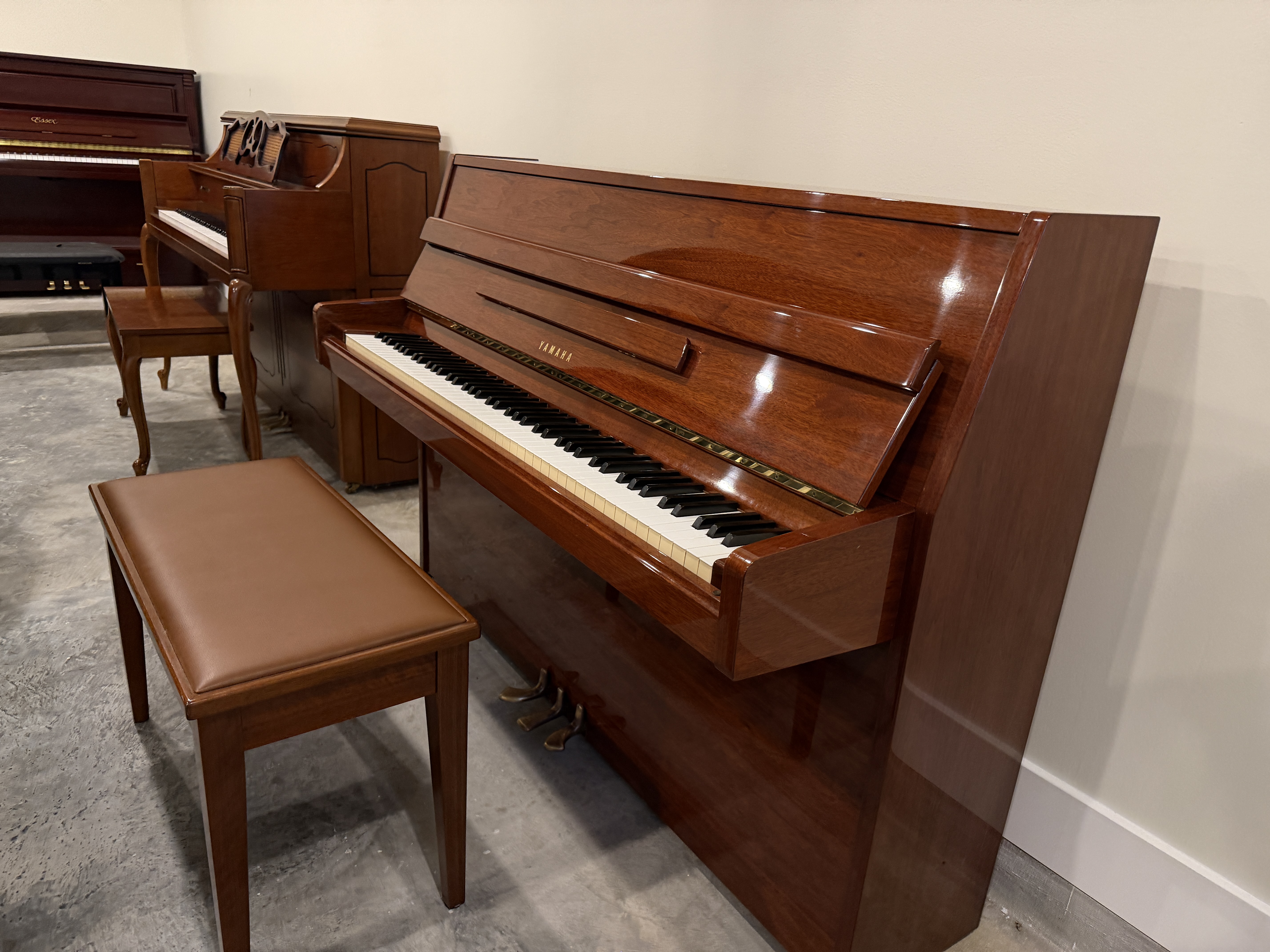 Yamaha M5J Upright Piano in Mahogany – Sold piano – Roberts Pianos Houston