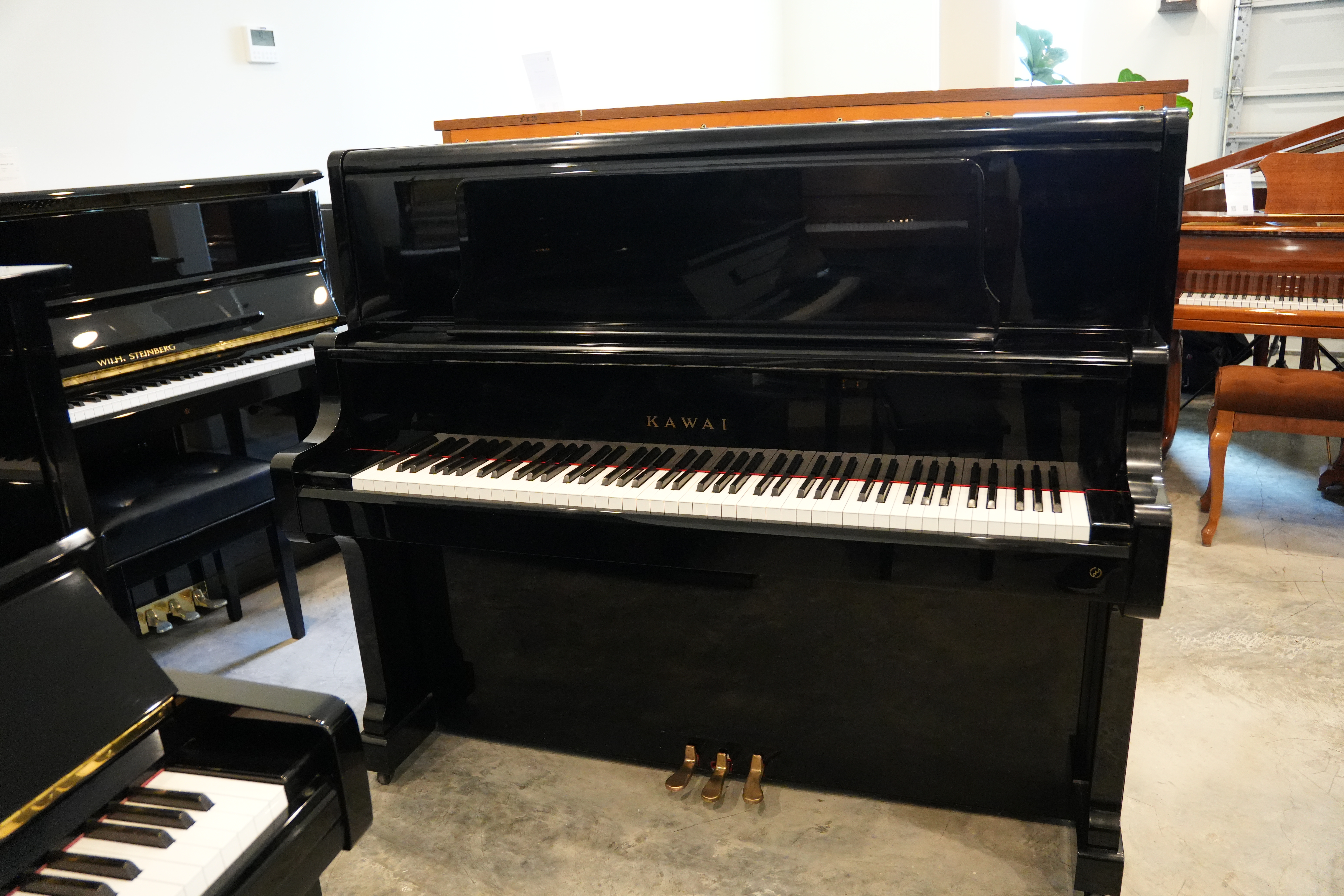 Kawai US-50 in Black highly polished – Inventory thumbnail – Roberts Pianos Houston