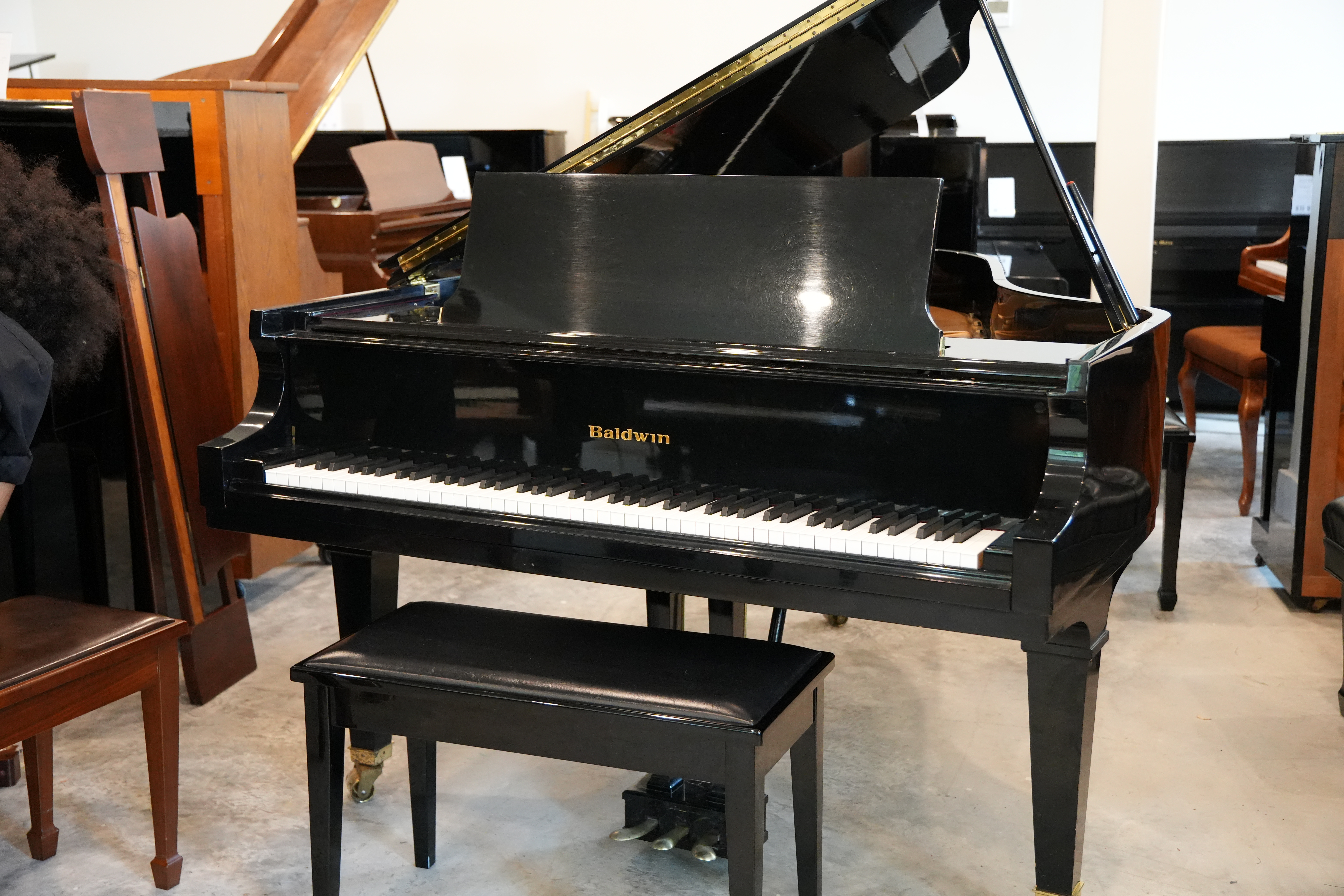 Baldwin Model L Grand Piano in Black Polyester – Featured instrument – Roberts Pianos Houston