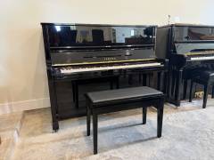Yamaha U1 Upright Piano in Black Polyester – Inventory thumbnail – Roberts Pianos Houston