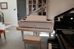 Young Chang Y150 Grand Piano in White – Inventory thumbnail – Roberts Pianos Houston