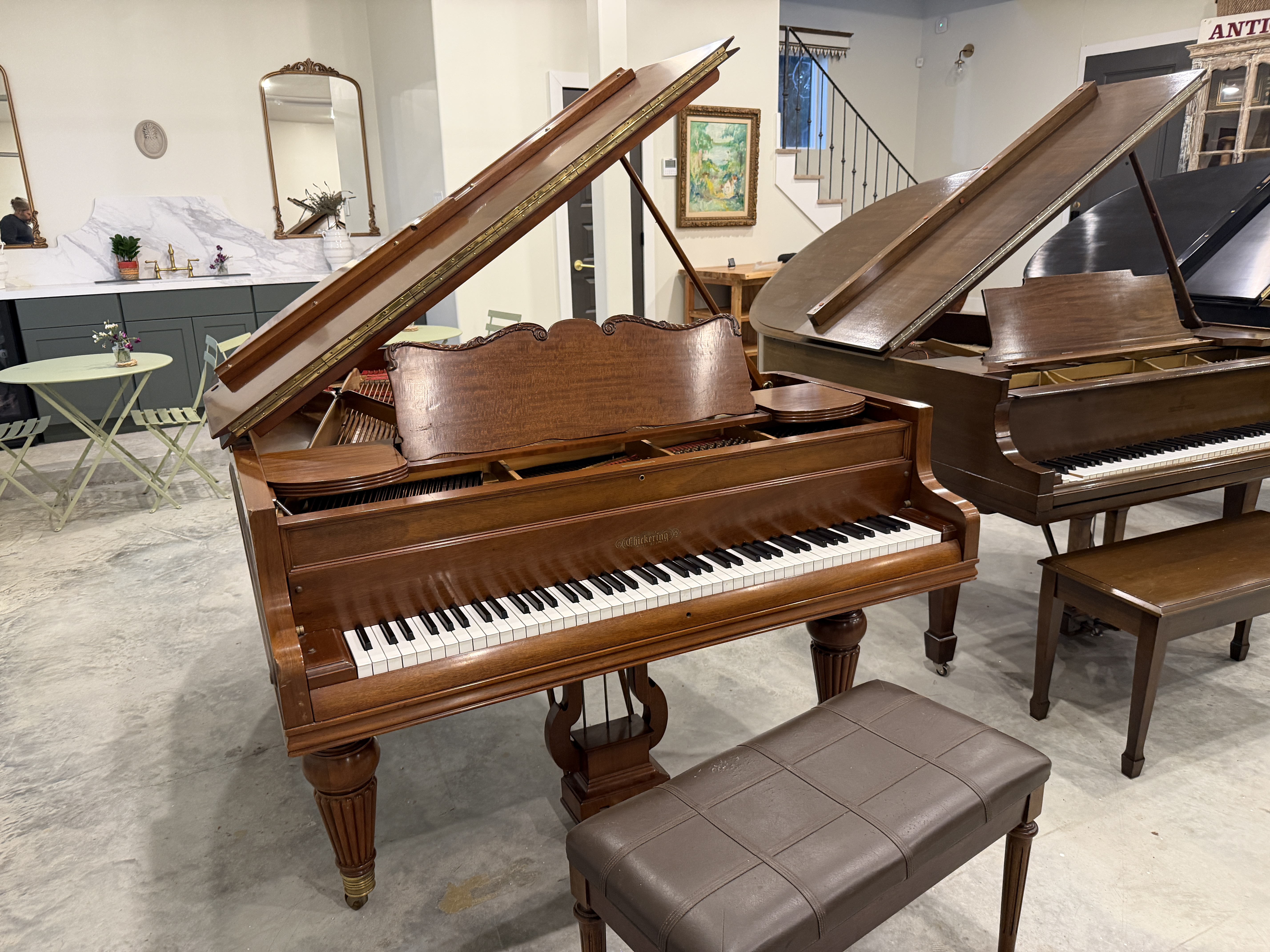 Chickering Grand Piano in Mahogany – Inventory thumbnail – Roberts Pianos Houston