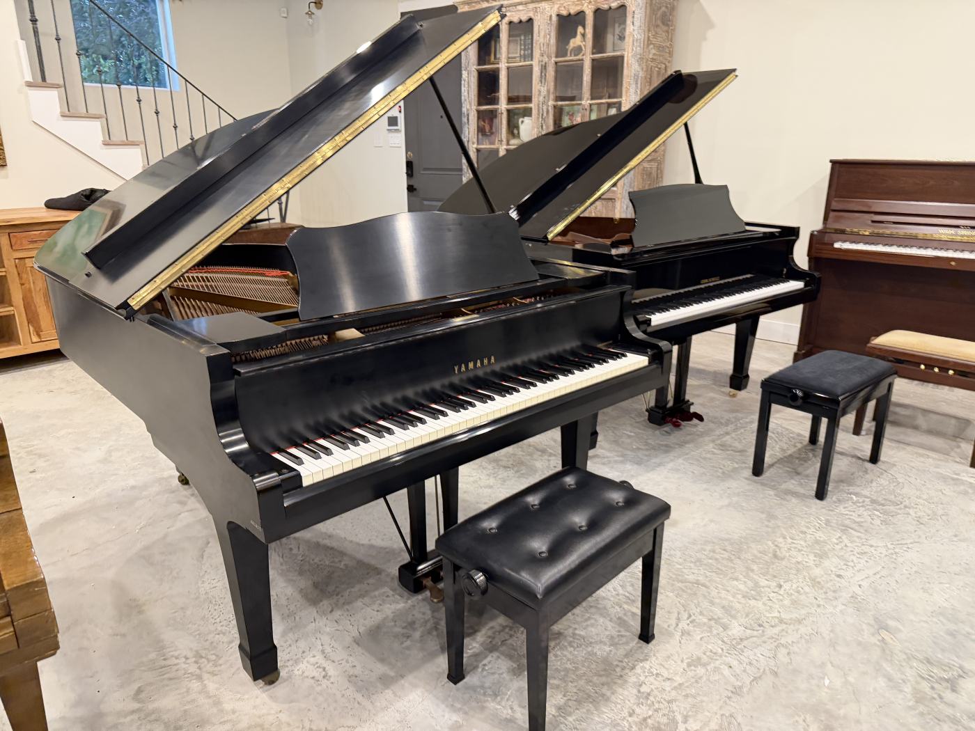 Yamaha C3 Grand Piano in Ebony – Featured image – Roberts Pianos Houston
