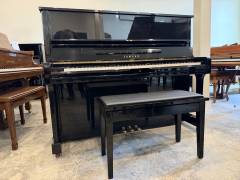 Yamaha U1 Upright Piano in Black Polyester – Inventory thumbnail – Roberts Pianos Houston