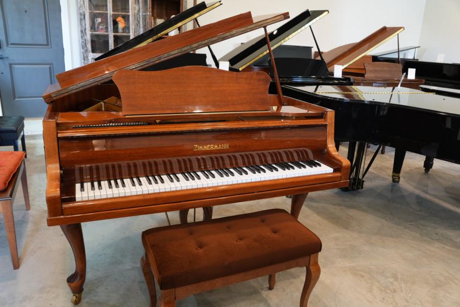 Zimmermann Grand Piano in cherry wood lacquer – Featured image – Roberts Pianos Houston