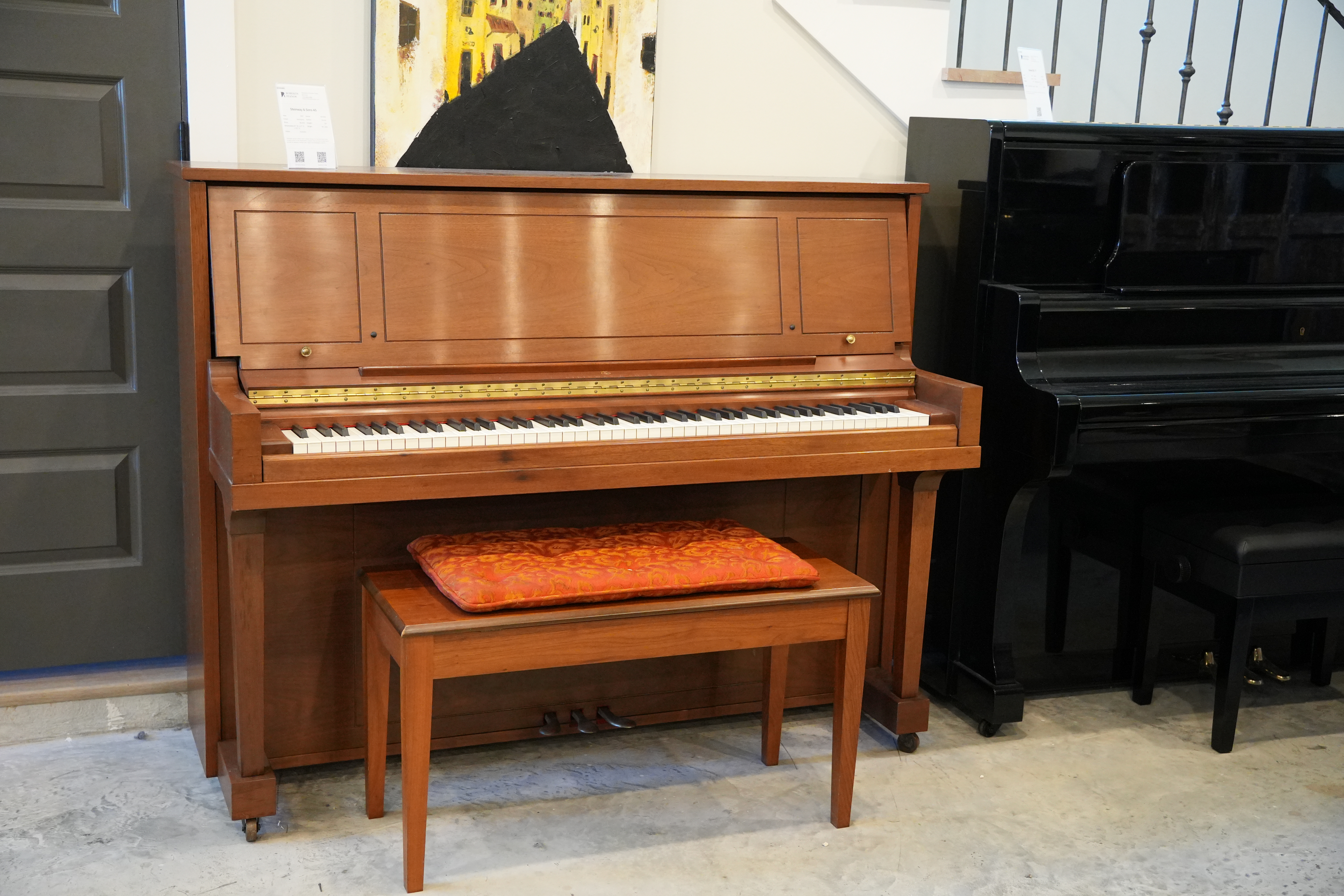 Steinway & Sons 45 in Mahogany – Inventory thumbnail – Roberts Pianos Houston